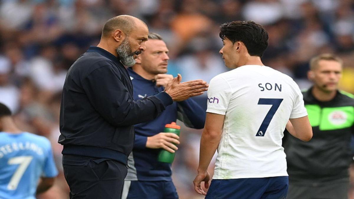 Nuno Espirito Santo and Son Heung-min